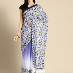 BUTA BUTI Ethnic Motifs Printed Pure Cotton Saree-picture-27