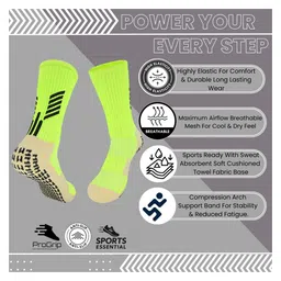 Neska Moda Cotton Elastane Colour Blocked Geometric Designed Mid Calf Socks - Green image 2