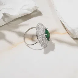 Niska Cubic-Zirconia Studded Finger Ring image 2