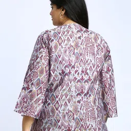 Sizeupp Women Ethnic Motifs Printed A-Line Regular Tops image 5