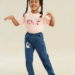 Kookie Kids Full Length Jeans - Blue image 4