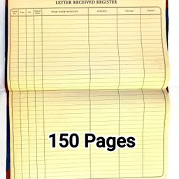 atishay Receive of Letter Record Register for Offices, Schools, Hospitals etc.150 Pgs Receive of Letter Record Register for Offices, Schools, Hospitals etc.150 Pgs 1-Part LETTER RECEIVED REGISTER-picture-10