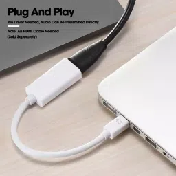 LOTA High-Speed Mini DisplayPort to HDMI Adapter Supports 4K Ultra HD @60 Hz Resolution, image 2