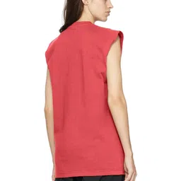 NOTWILD Women Solid Round Neck Cotton T-shirt image 2