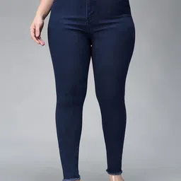 Miss Chase A+ Women Cotton Skinny Fit High-Rise Stretchable Jeans-image-2