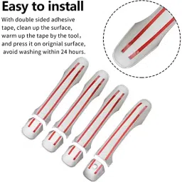 Auto Pearl Stylish Car Door Catch Handle Cover ABS India Compatible For Toyota Qualis, HC_Chrome_Qualis image 3