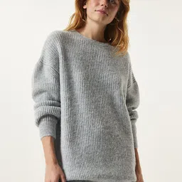 Happiness istanbul Women Ribbed Pullover-picture-30