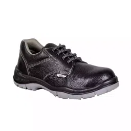 Coffer Safety Steel Toe Safety Shoes Low Ankle PU Sole Double Density Black Leather Size UK 9, 1157-image-28