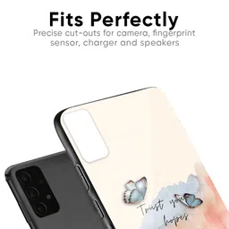 QRIOH Trust Printed Sleek & Lightweight Silicone Samsung Galaxy F15 5G Glass Back Case image 2