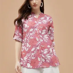 Melange by Lifestyle Floral Printed Pure Cotton Kurti-picture-20