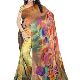 SHIVAM FABRICS Poly Georgette Saree-picture-23