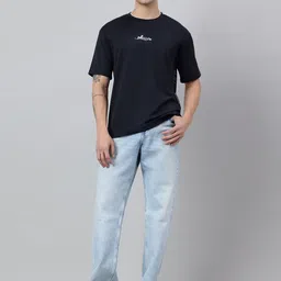 Sacriti Men Typography Printed Round Neck Cotton Oversized T-shirt image 3