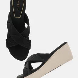 Mast & Harbour Textured Wedge Sandals image 2