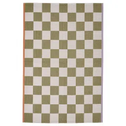 ikea klassrum Rug, flatwoven, white/green, 133x195 cm-picture-29