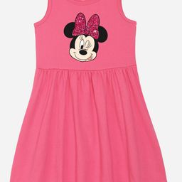 YK Disney Girls Pure Cotton Graphic Print Fit & Flare Dress-picture-47