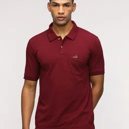 Crocodile Men Solid Polo Collar Cotton Slim Fit T-shirt-picture-34