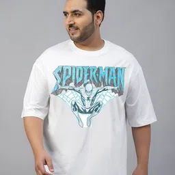 VEIRDO Men Superman Printed Pure Cotton T-shirt-image-59