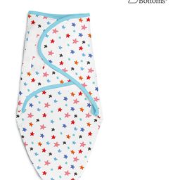 SuperBottoms Dry Feel Swaddle Wrap, SuperDry Feel Layer 100% Cotton Easy To Wear Printed White-picture-47
