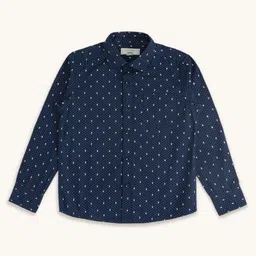 Pantaloons Junior Full Sleeves Floral Motif Printed Shirt - Blue-picture-23