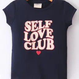 Lazy Bones Sinker Half Sleeves Text Printed T-Shirt - Navy-picture-10