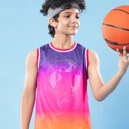 Pine Active Knit Sleeveless High Stretch T-Shirt With Ombre Effect - Multicolor-picture-20