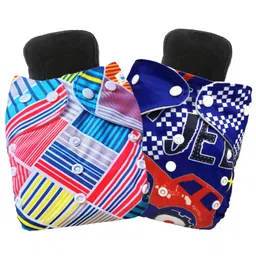 Babymoon Washable & Reusable Cloth Diaper with 5Layers Insert Set of 4-picture-13