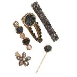 GOWRI TEX Women Set of 5 Korean Style Pearls Barrettes Sweet Artificial Macaron Acrylic-picture-20