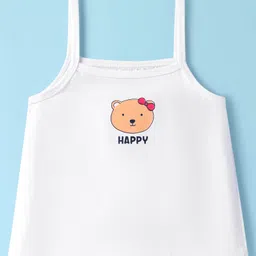 Doodle Poodle 100% Cotton Singlet Sleeves Slips with Animal Print Pack of 5 - White image 2