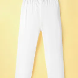 Ridokidz Full Sleeves Floral Printed Kurta Pyjama Set - Off White & Grey image 4