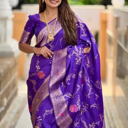 KAPADIYA FAB Woven Design Zari Pure Silk Designer Banarasi Saree image 4