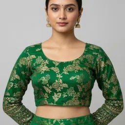 RAGHUVEER CREATION Embroidered Saree Blouse-picture-22