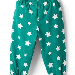 Babyhug Disney Single Jersey Knit Full Sleeves Night Suit with Simba & Friends Graphics - Green image 5