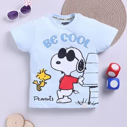 Happy Faces Boys Snoopy Printed Pure Cotton T-shirt-picture-12