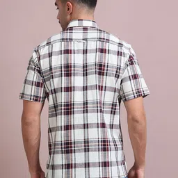 RIGS AND RAGS Men Shelby Tartan Checks Opaque Checked Casual Shirt image 5