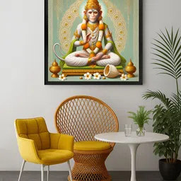 999Store Green & Off White 1 Piece Canvas Other Wall Paintings-image-98