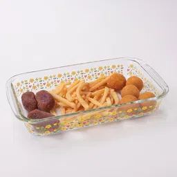 Kuber Industries Microwave Safe Glass Baking Tray image 4