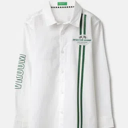 United Colors of Benetton Boys Classic Spread Collar Solid Cotton Casual Shirt-picture-40