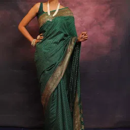 RASVRITI Woven Design Zari Pure Silk Kanjeevaram Saree-picture-37