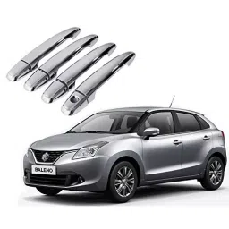Auto Pearl Chrome Handle Trim Cover Compatible For Maruti Suzuki New Baleno (Set of 4) image 2