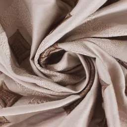 Homio Beige Geometric 400 TC King Bedsheet with 2 Pillow Covers image 4