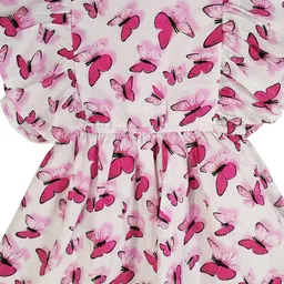 SILK SPARROW Animal Print Fit & Flare Dress image 5