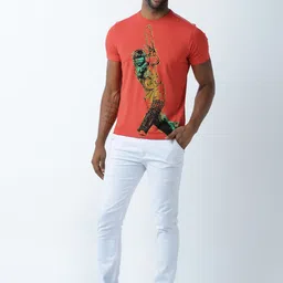 Huetrap Men Red Printed Round Neck T-shirt-picture-46
