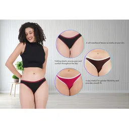 ORLIZEA Set Of 3 Cotton Blend Thongs image 3