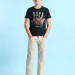 U.S. Polo Assn. Kids Boys Brand Logo Printed Applique T-shirt image 1