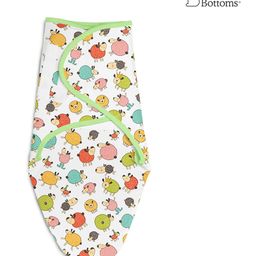 SuperBottoms Dry Feel Swaddle Wrap, SuperDry Feel Layer 100% Cotton Easy To Wear Printed White-picture-7