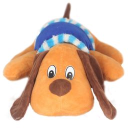 Tickles Happily Laying Dog Stuffed Soft Plush Animal Toy for Kids Boys & Girls Birthday Gift (Size: Length 32 cm Color: Brown)-picture-37