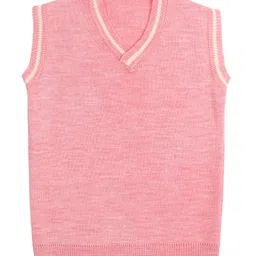 Elefantino Knit Sleeveless Solid Vest - Pink image 1