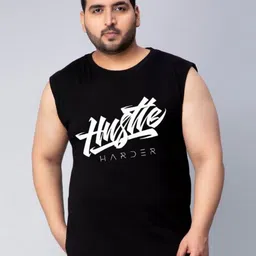 Toodle Plus Men Plus Size Printed Sleeveless Vest T-Shirt-picture-58