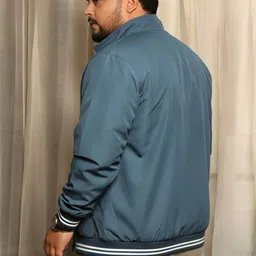 MAYKR Men Colourblocked Lightweight Bomber Jacket image 2