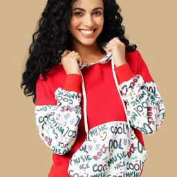 Wear Your Opinion Women Typography Printed Hooded Sweatshirt-picture-33